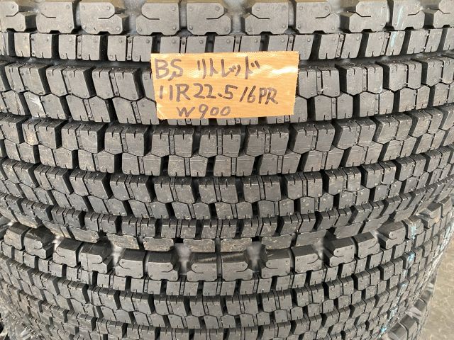BS 11R22.5 14PR 16PR W900 リトレッド 10本セット4