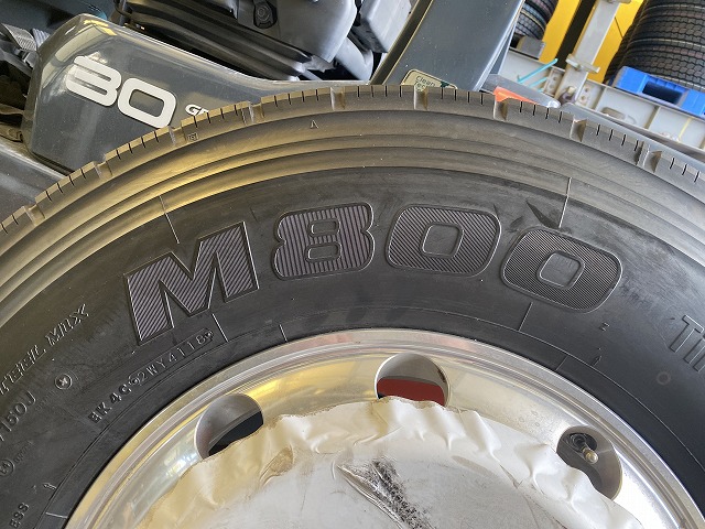 新品BS タフブライトホイール タイヤセット 295/80R22.5 M800 2018年製3