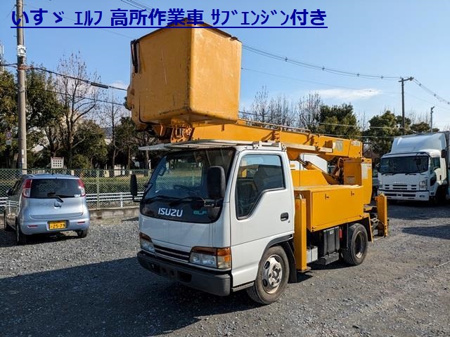 いすゞ ｴﾙﾌ ｱｲﾁ製(U499) 高所作業車 ｻﾌﾞｴﾝｼﾞﾝ(いすゞ3LＢ1) ｳｲﾝﾁ ﾕｰｻﾞｰ買取1