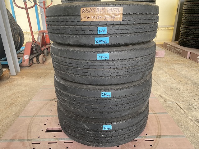 中古 トーヨー185/65R15 M134 DELVEX 2017年製1