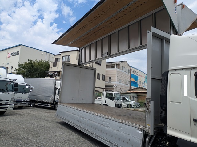 日野/ﾚﾝｼﾞｬｰ ｱﾙﾐｳｲﾝｸﾞ 格納PG付き ﾊｲﾙｰﾌ 6MT ﾜｲﾄﾞ ﾘｰﾌ 349千㎞10