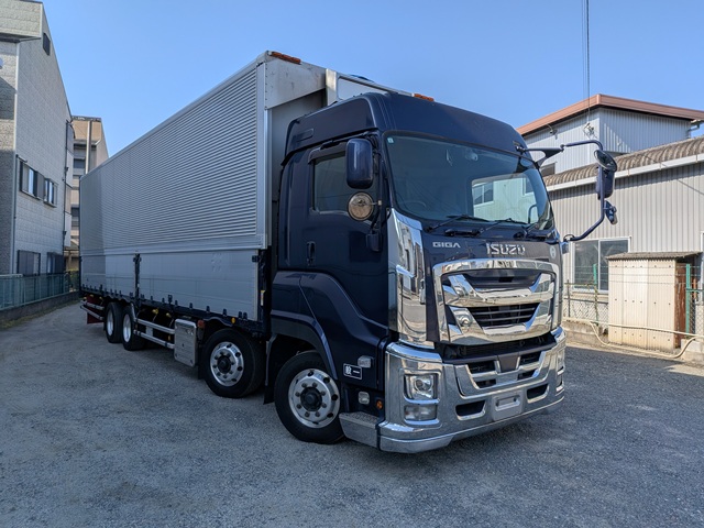 いすゞ ｷﾞｶﾞ ｱﾙﾐｳｲﾝｸﾞ ﾐﾄﾞﾙﾙｰﾌ ｽﾑｰｻｰGx ｱﾙﾐﾎｲｰﾙ ｴﾝｼﾞﾝ載せ替え3