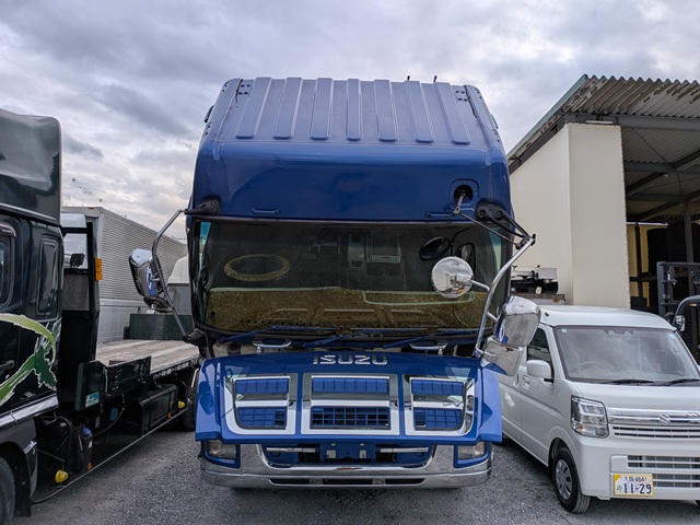 いすゞ ｷﾞｶﾞ ﾄﾗｸﾀ 7MT ｴｱｻｽ 第五輪荷重11500㎏ 400千㎞5