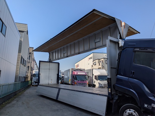 いすゞ ｷﾞｶﾞ ｱﾙﾐｳｲﾝｸﾞ ﾐﾄﾞﾙﾙｰﾌ ｽﾑｰｻｰGx ｱﾙﾐﾎｲｰﾙ ｴﾝｼﾞﾝ載せ替え11