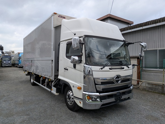 近日入庫予定！日野 ﾚﾝｼﾞｬｰ ｱﾙﾐｳｲﾝｸﾞ ﾊｲﾙｰﾌ ｴｱｻｽ ﾜｲﾄﾞ 6MT 393千㎞2