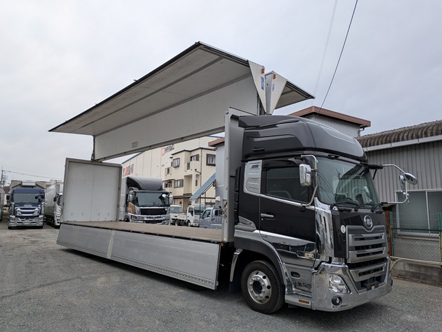 近日入庫予定！UDﾄﾗｯｸｽ ｸｵﾝ 格納PG付きｱﾙﾐｳｲﾝｸﾞ ﾊｲﾙｰﾌ ｴｽｺｯﾄ ｱﾙﾐﾎｲｰﾙ ﾒｯｷ多数 車検付き(令和8年9月25日)13