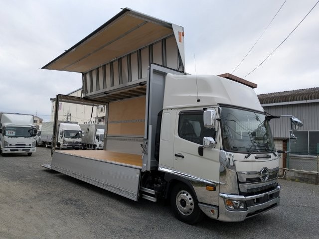日野 ﾚﾝｼﾞｬｰ ｱﾙﾐｳｲﾝｸﾞ ﾊﾈｱｹﾞPG付き 防錆仕様 ﾊｲﾙｰﾌ ｴｱｻｽ 6MT ﾜｲﾄﾞ ｱﾙﾐﾎｲ-ﾙ5