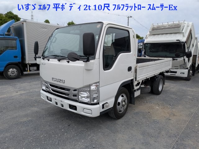 いすゞ ｴﾙﾌ 平ﾎﾞﾃﾞｨ 2t ﾌﾙﾌﾗｯﾄﾛｰ 標準 10尺 ｽﾑｰｻｰEx 91千㎞1