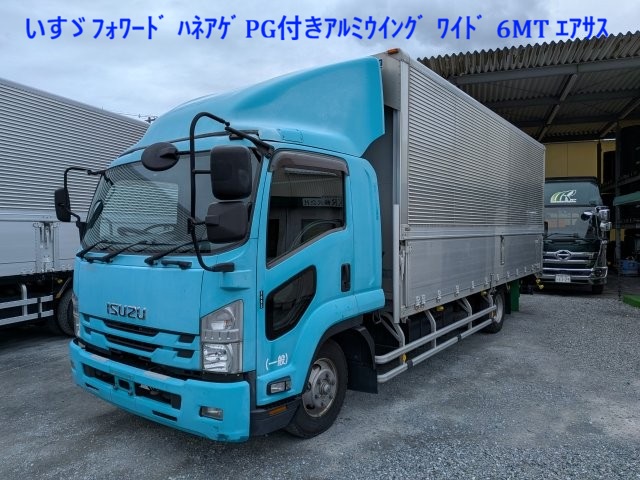 いすゞ フォワード ハネアゲPG付きアルミウイング エアサス ワイド 6MT1