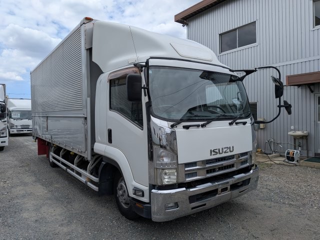 いすゞ ﾌｫﾜｰﾄﾞ 跳ね上げPG付きｱﾙﾐｳｲﾝｸﾞ ﾜｲﾄﾞ 6MT ﾘｰﾌｻｽ 車検付き(R9.3.24)3