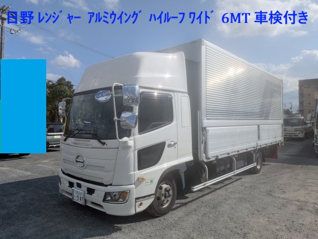 日野 ﾚﾝｼﾞｬｰ ｱﾙﾐｳｲﾝｸﾞ ﾊｲﾙｰﾌ ﾜｲﾄﾞ 6MT ﾘｰﾌｻｽ 車検付き(令和9年3月24日)1